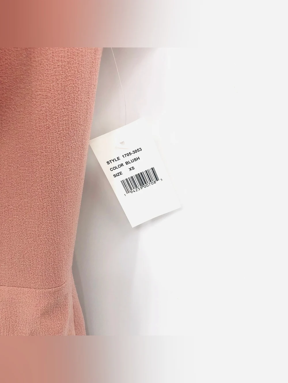 Dress the Population Off-Shoulder Midi Dress In Blush, Sz XS